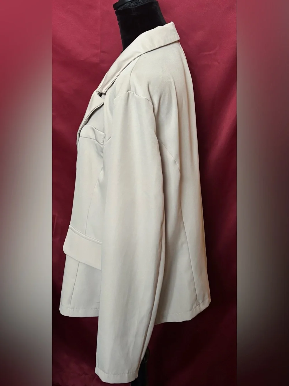 Classic Women's Light Beige Blazer Jacket